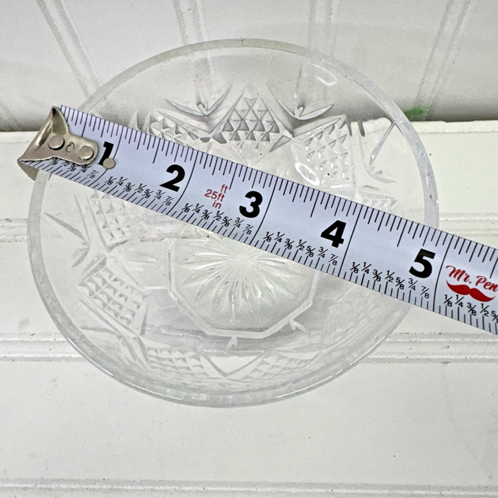 Cristal d’Arques France Crystal Bowl 5” Cut Glass Dessert Candy Dish