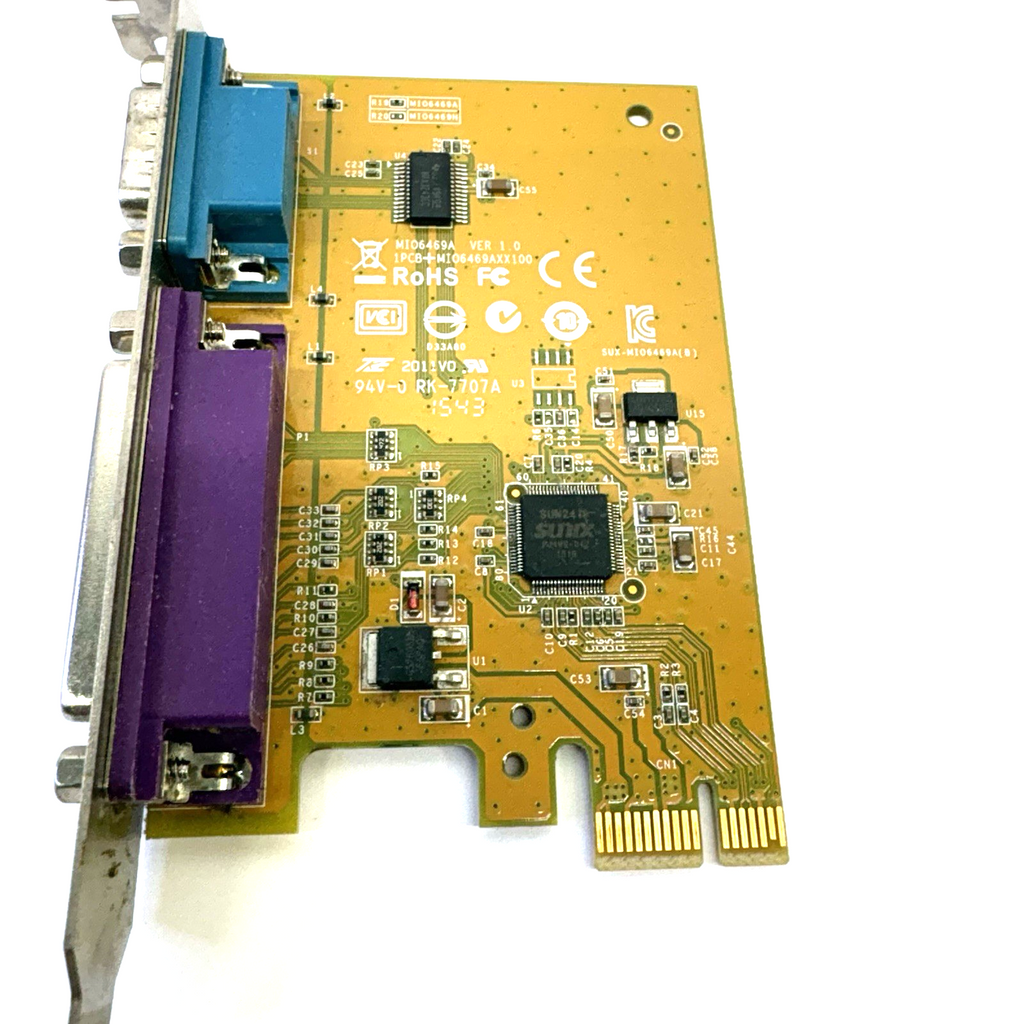 Dell Expansion Card 5R3FC YCJ65 Serial RS-232 (DB9) Parallel LPT (DB25) Ports MT