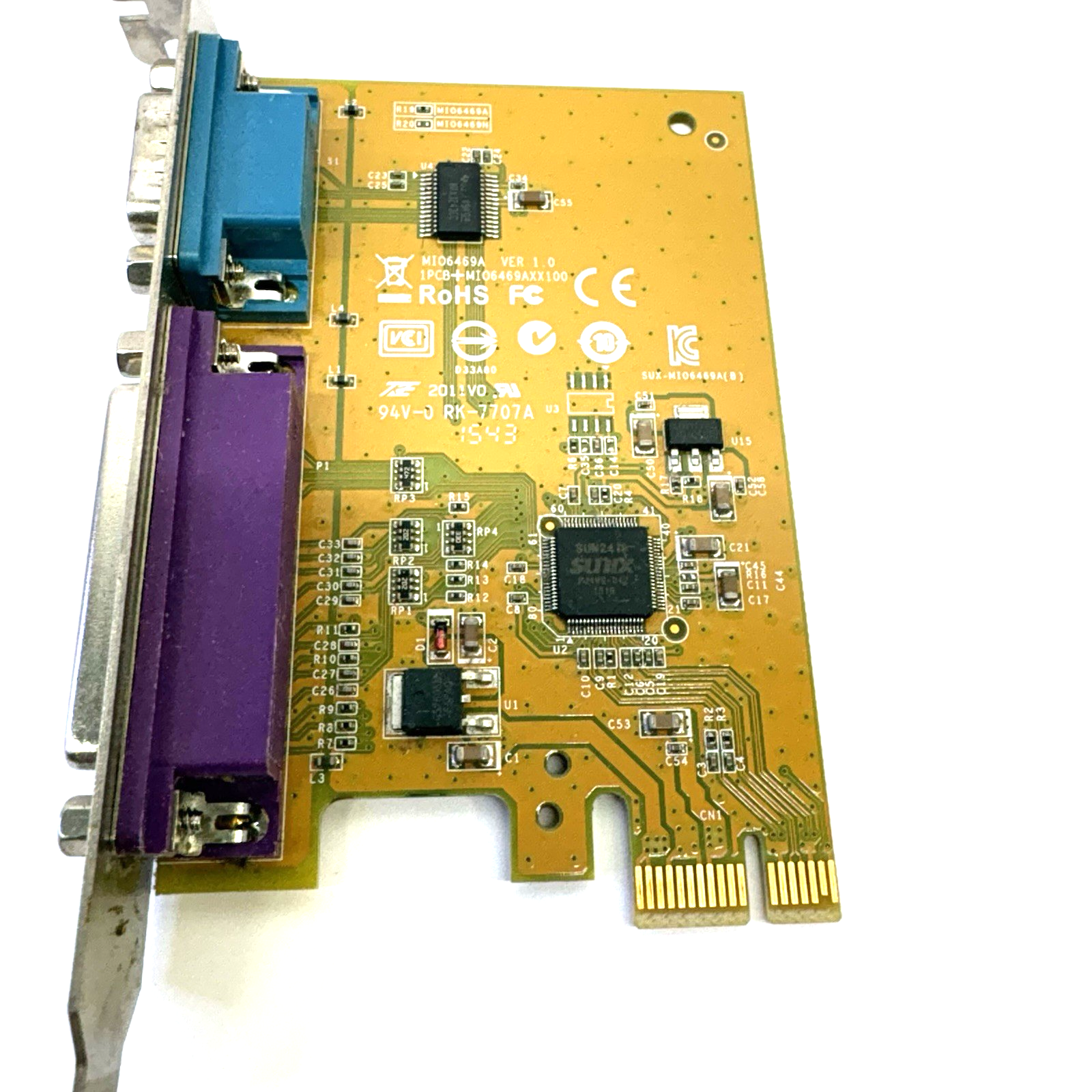 Dell Expansion Card 5R3FC YCJ65 Serial RS-232 (DB9) Parallel LPT (DB25) Ports MT