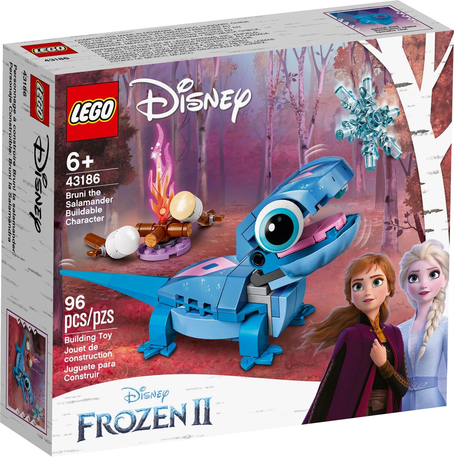 LEGO Disney Frozen 2 43186 Bruni Salamander Retired w/ Instructions No Box